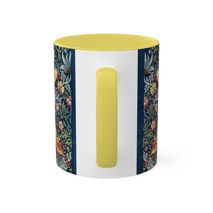 Strawberry Thief by William Morris Colorful Mugs, 11oz