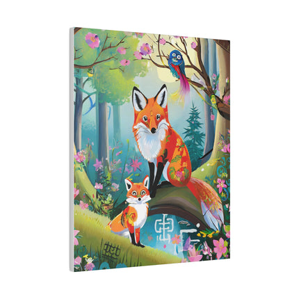 Mischievous Fox Matte Canvas, Stretched, 0.75"