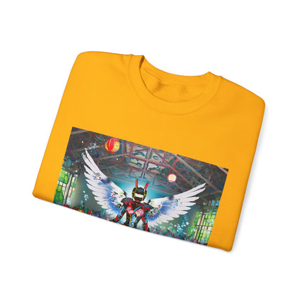 Samurai Robot Angels Unisex Heavy Blend™ Crewneck Sweatshirt