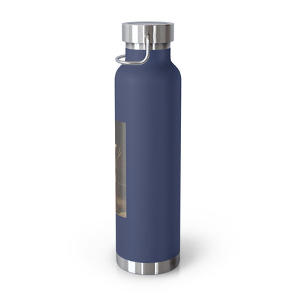 A Rich Kirghiz Huntsman with a Falcon by Vasily Vereshchagin Copper Vacuum Insulated Bottle, 22oz