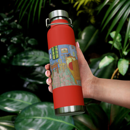 The Bedroom by Vincent van Gogh Copper Vacuum Insulated Bottle, 22oz