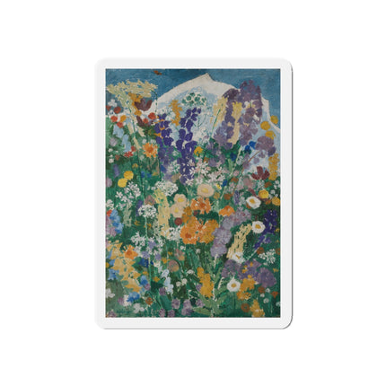 Flowers on the Mountain by August Babberger Die-Cut Magnets (5 Sizes)