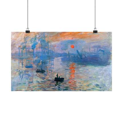 Sunrise by Claude Monet Matte Horizontal Posters