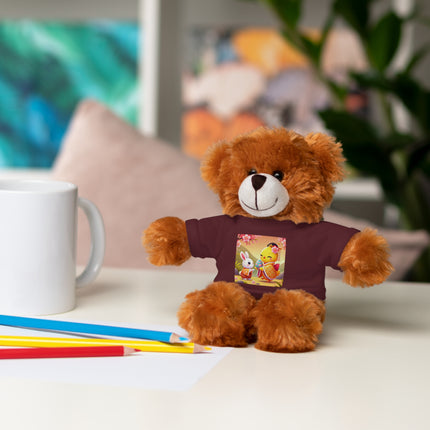 Whimsical Springtime Exchange Stuffed Animals with Tee