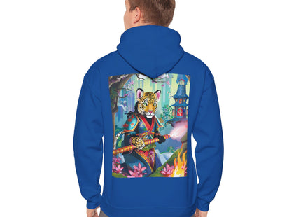 Cyberpunk Leopard – Heavy Blend™ Hooded Sweatshirt