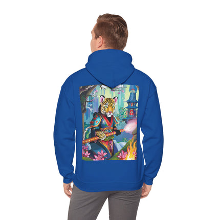 Cyberpunk Leopard – Heavy Blend™ Hooded Sweatshirt