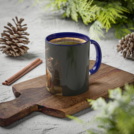 A Rich Kirghiz Huntsman with a Falcon by Vasily Vereshchagin Colorful Mugs, 11oz
