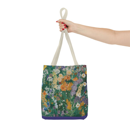 Flowers on the Mountain by August Babberger Tote Bag (AOP)