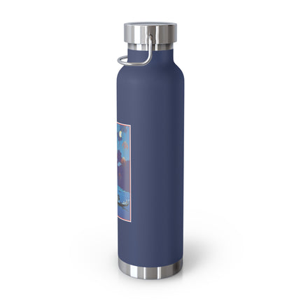 Fireworks in Venice by George Barbier Copper Vacuum Insulated Bottle, 22oz