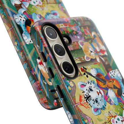 Melodies of the Snow Lion Cub Phone Cases