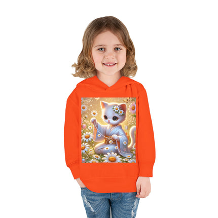 Daisy Chain Whimsy Toddler Pullover Fleece Hoodie