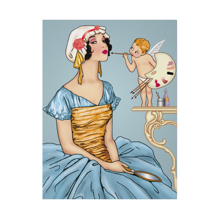 The Fairy’s Reflection – A Vintage Portrait of Charm