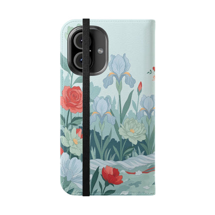 🌹💌 The Secret Rose Garden Courtship Flip Case – Art Deco Floral Romance