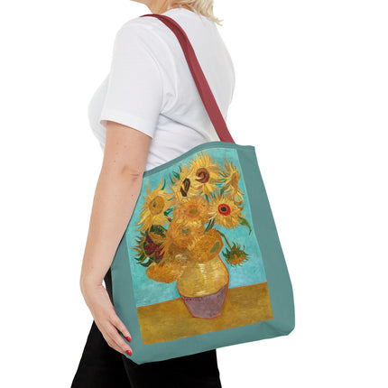 Vase with Twelve Sunflowers by Vincent Van Gogh Tote Bag (AOP)