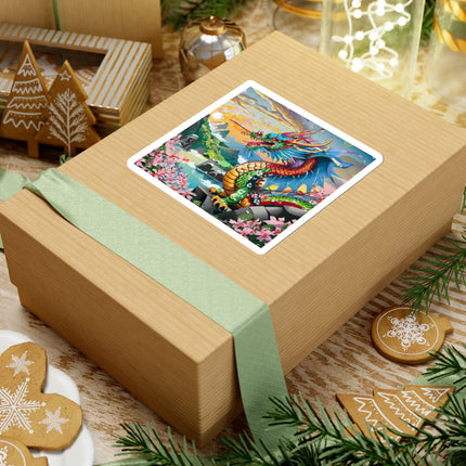 Chinese Dragon Kiss-Cut Stickers (4 Sizes)