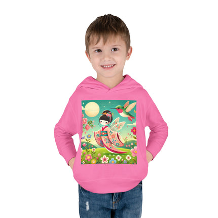 Geisha Fairy and the Hummingbird Blossom Toddler Pullover Fleece Hoodie