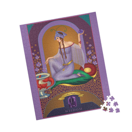 February & Amethyst (from the Gem Series) by Sofia Chiostri Puzzle (30, 110, 252, 500-Piece)