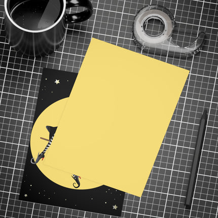 A Witch’s Moonlit Flight Postcards (envelopes included) - Bundles of 10, 30, 50 Pieces