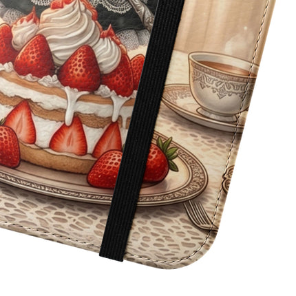 🍓🐱 The Patisserie Kitten Flip Case – Sweet Charm & Storybook Delight