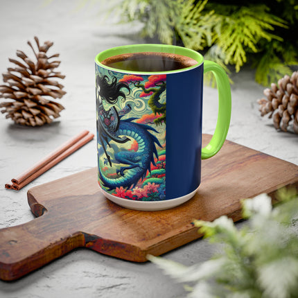 Mystic Guardian of the Sky Light Colorful Mugs (11oz, 15oz)