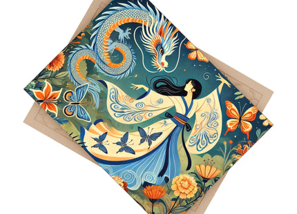 Fairy Waltz in the Butterfly Garden Ceramic Tile