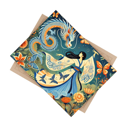 Fairy Waltz in the Butterfly Garden Ceramic Tile
