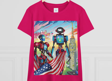 High Fashion Cyberpunk CIA Robots Cotton Tee