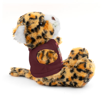 Whimsical Geisha Kitten in a Valentine Garden Stuffed Animals with Tee