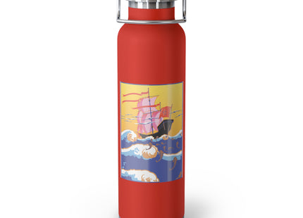 Golden Seas and Whimsical Dreams Copper Vacuum Insulated Bottle, 22oz