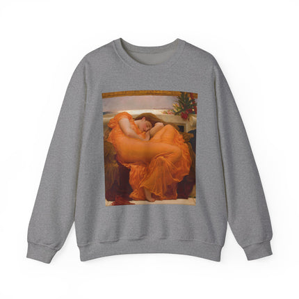 Flaming June by Frederic Leighton Heavy Blend™ Crewneck Sweatshirt