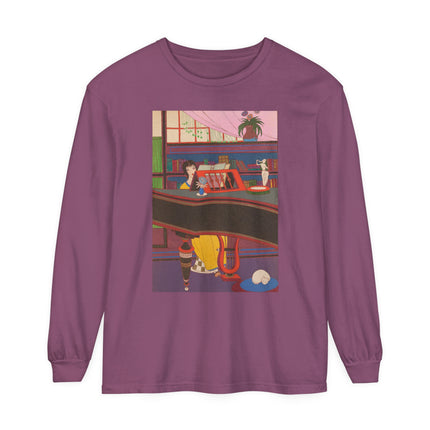 La Musique by Charles Martin Garment-dyed Long Sleeve T-Shirt