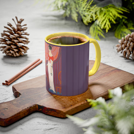 L’Entracte by Georges Lepape Colorful Mugs (11oz, 15oz)