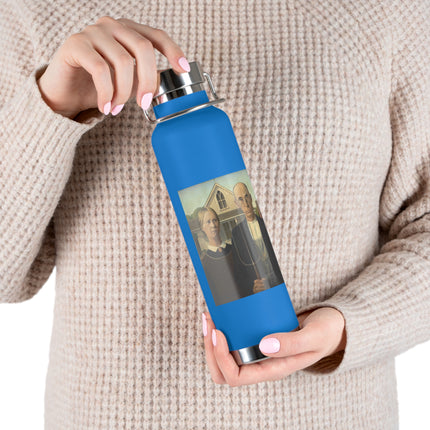 American Gothic by Grant Wood Copper Vacuum Insulated Bottle, 22oz