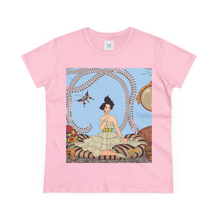 Minuit … ou l’appartement à la mode by George Barbier Women's Midweight Cotton Tee