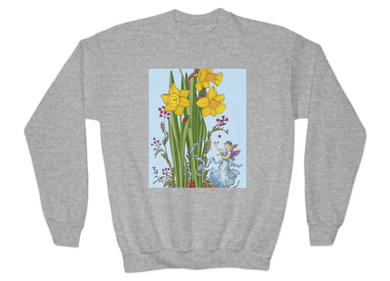 Daffodil Fairy Youth Crewneck Sweatshirt