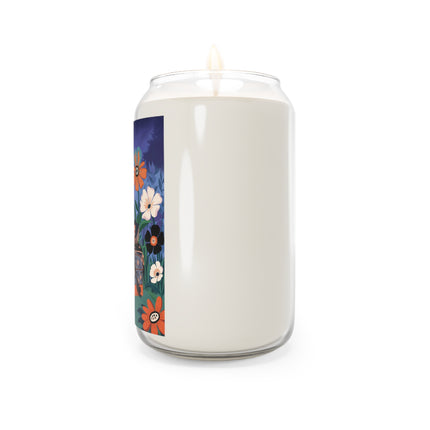 🧡🌙 The Lady Of The Midnight Garden Scented Soy Candle – Art Deco Floral Glamour