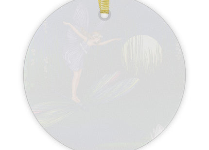 Fairy on a Dragonfly by Ida Rentoul Outhwaite Glass Ornament