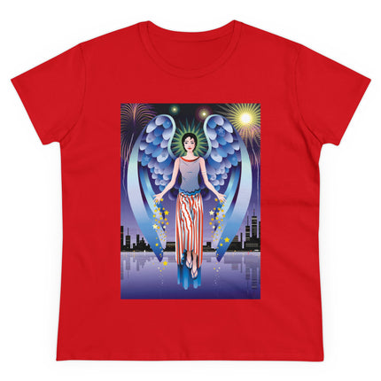 Celestial Symphony Women's Midweight Cotton Tee