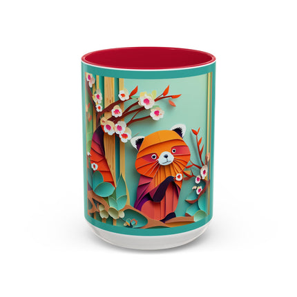 A Playful Red Panda Colorful Mugs (11oz, 15oz)