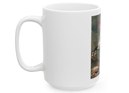 Napoleon Crossing the Alps by Jacques-Louis David Ceramic Mug (11oz, 15oz)
