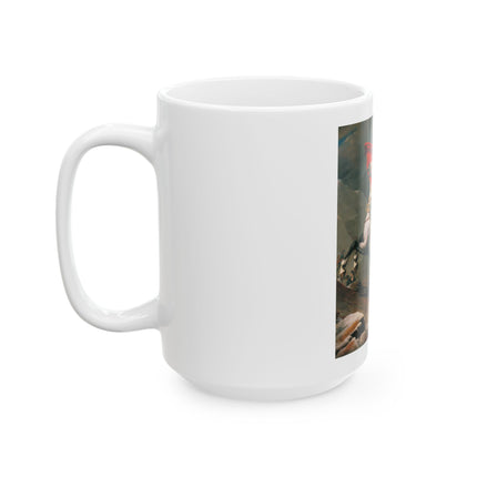 Napoleon Crossing the Alps by Jacques-Louis David Ceramic Mug (11oz, 15oz)