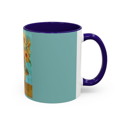 Vase with Twelve Sunflowers by Vincent van Gogh Colorful Mugs (11oz, 15oz)