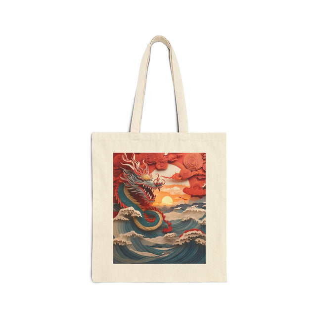 Emergence of the Dragon Cotton Canvas Tote Bag