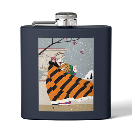 Snowfall Courtesan Flask – Whimsical Winter Elegance