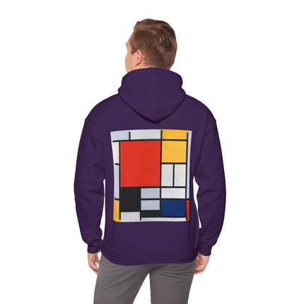Composition with Red, Yellow, Blue, and Black by Piet Mondrian Heavy Blend™ Hooded Sweatshirt