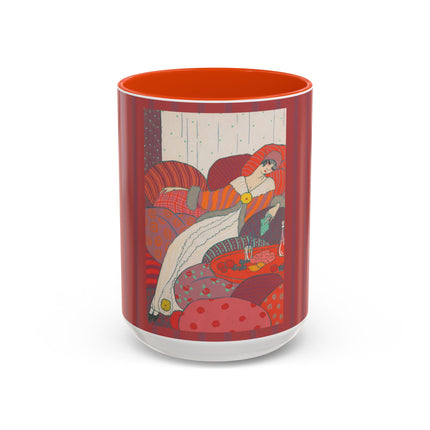 Les Coussins by Georges Lepape Colorful Mugs (11oz, 15oz)