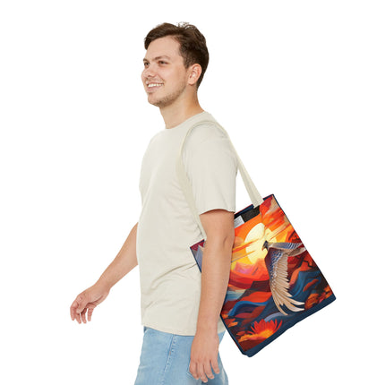 Falcon's Sunset Masterpiece Tote Bag (AOP)