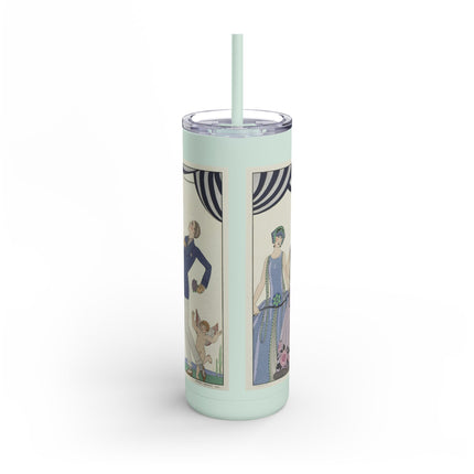 Visez au coeur, belles dames! by George Barbier Skinny Matte Tumbler, 20oz