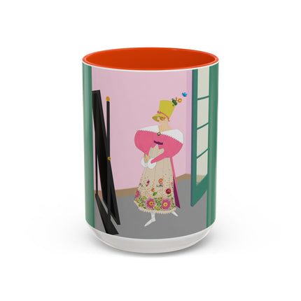 The Yellow Hat Colorful Mugs – 1920s Vogue Whimsy & Playful Elegance