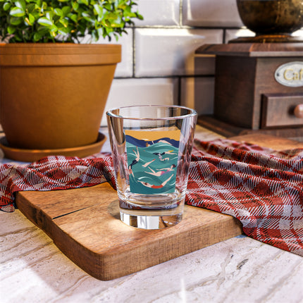Summer Splash Shot Glass – Retro Beach Joy & Carefree Summer Vibes